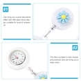 thumbnail image 2 of Miangastore Montre de Poche Silicone Blanc 2 Pcs 3.7X1.8X0.6In, 2 of 8