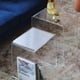 thumbnail image 3 of Bearachild Mantenimiento fácil del color transparente compacto y ligero del taburete de acrílico transparente moderno Decoración del hogar, 3 of 6