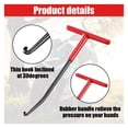 thumbnail image 3 of Motorcycle Exhaust Spring Hook, T Shaped Handle Exhaust Spring Hooks, Rubber Coating Exhaust Spring Puller Tool Fit for Vehicle Motorcycle Dirt Bike Removal, Installation Tool, 3 of 6