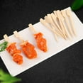 thumbnail image 2 of 100PCS Barbecue Bamboo Skewers Disposable Bamboo Stick Barbecue Paddle Skewers, 2 of 5