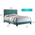 thumbnail image 2 of Glory Furniture Suffolk Velvet Upholstered Full Bed in Green, 2 of 4