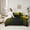 Yellow, variant on Feelyou Yellow Stripes Ombre Twin Bedding Sets 7pcs, Abstract Lines Bedding Comforter Set