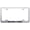 Brushed Chrome, variant on Acura TSX Laser Etched Logo Stainless Steel Wide Body License Plate Frame (Chrome)
