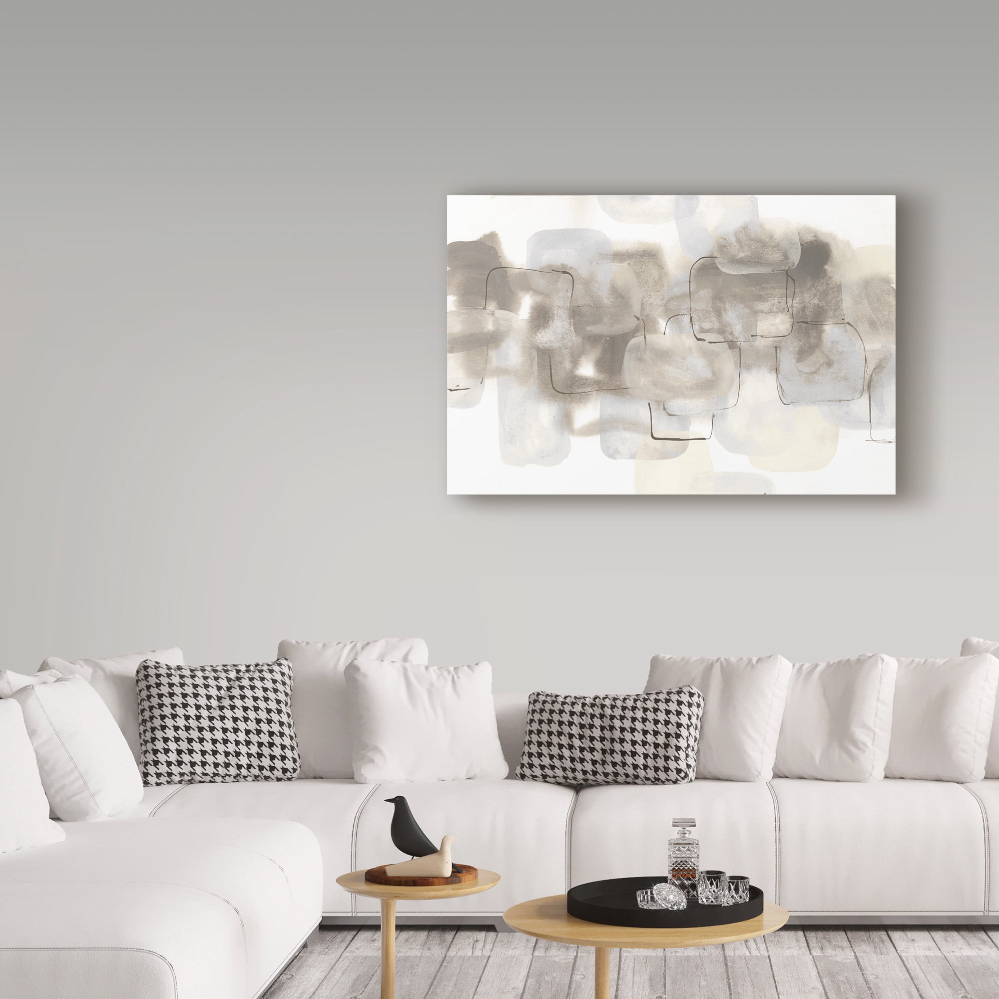 Trademark Fine Art 'Neutral Stacking III White' Canvas Art by Chris Paschke