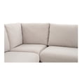 thumbnail image 6 of Moe's Home Collection Fable Slipcover Dining Banquette L-Shape Beige 96In, 6 of 10