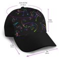 thumbnail image 2 of Yiaed Dinosaur Print Baseball Cap Dad Hat Polo Style Plain Blank Adjustable Size, 2 of 5