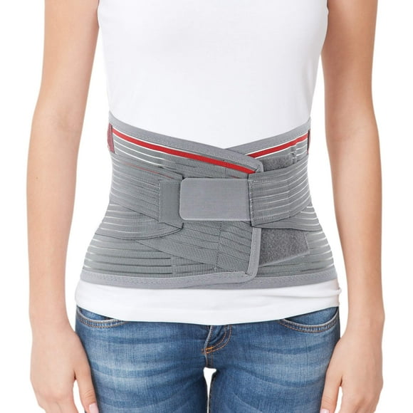 Faja lumbar ORTONYX con almohadilla de soporte lumbar - Cinturón lumbosacro de grado médico para hombres y mujeres - Con almohadilla lumbar, alivia el dolor lumbar, hernia discal, ciática y enfermedad