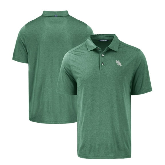 Men's Cutter & Buck Kelly Green North Texas Mean Green Coastline Epic Comfort Eco Recycled Polo