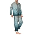 thumbnail image 2 of Fotbe Winter Rabbit Pijama de Hombre con Estampado de Manga Larga, Conjunto de 2 Piezas, Ropa de Dormir Suave y Cómoda con Bolsillos-Medium, 2 of 7