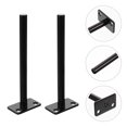 thumbnail image 1 of Minkissy 2Pcs Hidden Brackets for Shelves Iron Black with Easy Installation, 1 of 7
