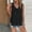 Black, variant on Titcea Tank Top for Women Plus Size V Neck Ruffled Pleated Solid Color Sleeveless T Shirts Loose Lightweight Casual Holiday Shirt