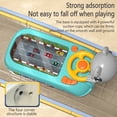 thumbnail image 4 of Green Kids Steering Wheel Toy Desktop Racing Game Adventure Challenge Interactive Driving Simulator Portable Arcade Game Machine 42.5X11.8X20.9 Inches, 4 of 4
