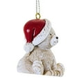 thumbnail image 3 of Roman 2.00In Pudgy Pals Animal Ornaments, Polyresin, Santa Hat 137703 Bear, 3 of 3