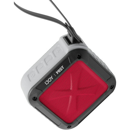 Quality Speakers Supreme Quality Portable Mist Bluetooth Speaker With Hand Strap By iJoy – With Extra Bass – Durable & Crack Resistant – Lightweight & IPX5 Waterproof (GRD) ()