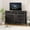 Black, variant on Jojoka 10-Drawers TV Stand Entertainment Center for 55" TV, Dresser Chest of Drawers for Bedroom, Wood Top & Fabric Drawer Storage Organizer Console Table for Living Room, Entryway, Rustic Brown