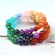 thumbnail image 5 of Pulsera de aguamarina natural JAMW Pulsera de tesoro de cristal 10 mm, 5 of 5