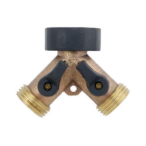 Green Thumb 30008 Brass 2-Way Connector - Quantity 1 - Walmart.com