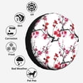 thumbnail image 6 of Kdxio Cherry Blossoms for Tire Cover Wheel Protectors Tyre Covers Weatherproof Wheel Covers Universal Fit for Trailer Rv SUV Truck Camper Travel Trailers 17 inch, 6 of 8