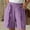Purple, variant on CheerKidz Athletic Shorts for Women's Solid Color Sweat Shorts with Pockets Elastic Waist Summer Workout Casual Lounge Shorts(Dark Gray,XXL)