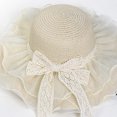thumbnail image 2 of AWZXDE Wide Brim Straw Sun Hat For Women Men Versatile Comfortable Accessory Beach Hiking Daily Wear, 2 of 3