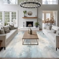 thumbnail image 3 of 5'x8' Area Rugs, Aqua Beige Ombre Indoor Outdoor Area Rug for Living Room Bedroom, Vintage Modern Abstract Washable Bathroom Rugs Kitchen Floor Carpet Mats Home Decor Aesthetic, 3 of 8