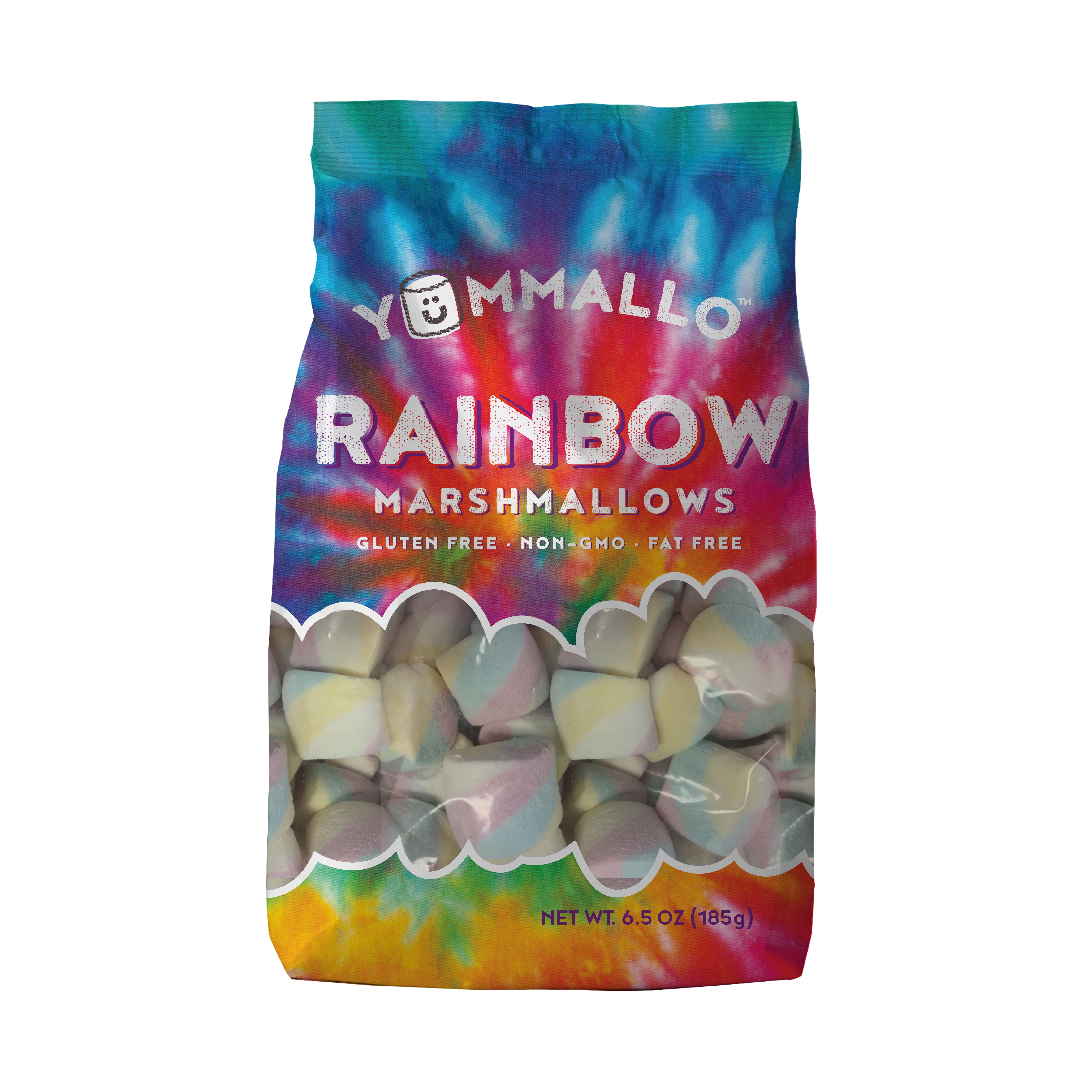 Yummallo Rainbow Marshmallows, 6.5 oz