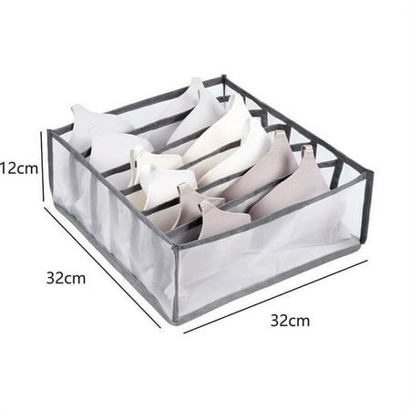 

QWZNDZGR Dormitory Closet Organizer For Jeans Underwear Home Cabinet Divider Storage Box Scarf Bra Storage Foldable Drawer Organizer Box