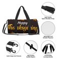 thumbnail image 4 of Fotbe Happy Thanksgiving 1 Bolsa Deportiva de Lona Plegable con Estampado, Bolsa de Gimnasio con Bolsillo Seco/Húmedo, Bolsa de Viaje Ultraligera de Gran Capacidad, 4 of 6