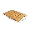 thumbnail image 3 of Short Pile Pet Mat with Ties Cushioned Gripped Bottom Non Slip Crates Furniture for Cats Small Dogs Indoor Soft Washable All Seasons Bed, 3 of 6