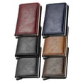 thumbnail image 4 of Simple Toggle Wallets for Men, Pop up Men's Simple Leather Wallet Blocking, Credit Card Holder Anti-Theft, Minimalist, Front Pocket, Blue, 4 of 9