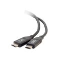 thumbnail image 1 of C2G Câble USB-C de 10 Pi - Câble USB-C vers USB-C - USB-C 2.0 5 A - 480 Mbps - M/M - Câble USB - 24 Broches USB-C (m) Réversible vers 24 Broches USB-C (m) Réversible - USB 2.0 - 30 V - 5 A - 10 Pi - Noir, 1 of 4