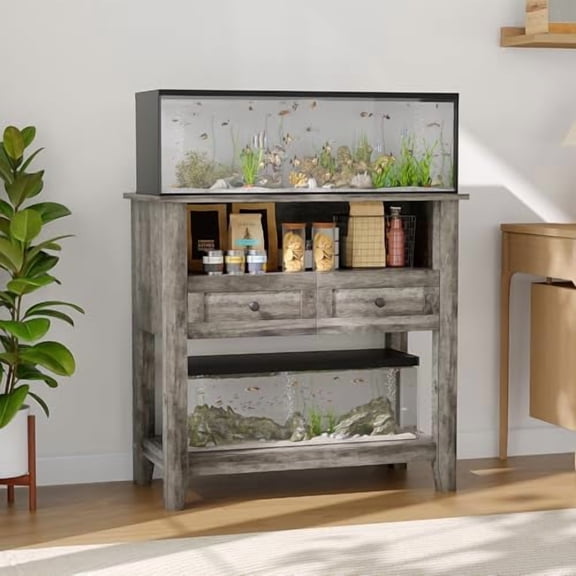 20‑29 Gallon Aquarium Stand 660LBS, Fish Tank Cabinet with Charging Station