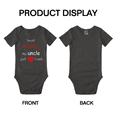 thumbnail image 3 of Im Not Spoiled My Uncle Just Loves Me Cute Baby Bodysuits Boy Girl Newborn Clothes, 3 of 5
