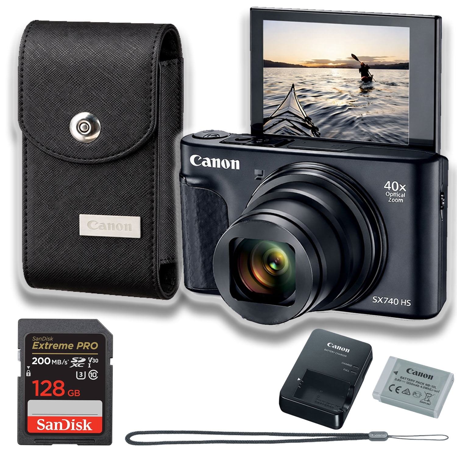 Canon PowerShot SX740 HS Photography Package: Digital Camera