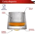 thumbnail image 3 of Vasos Inclinados RD Royal Cook Transparente de Cristal 6 piezas, 3 of 5