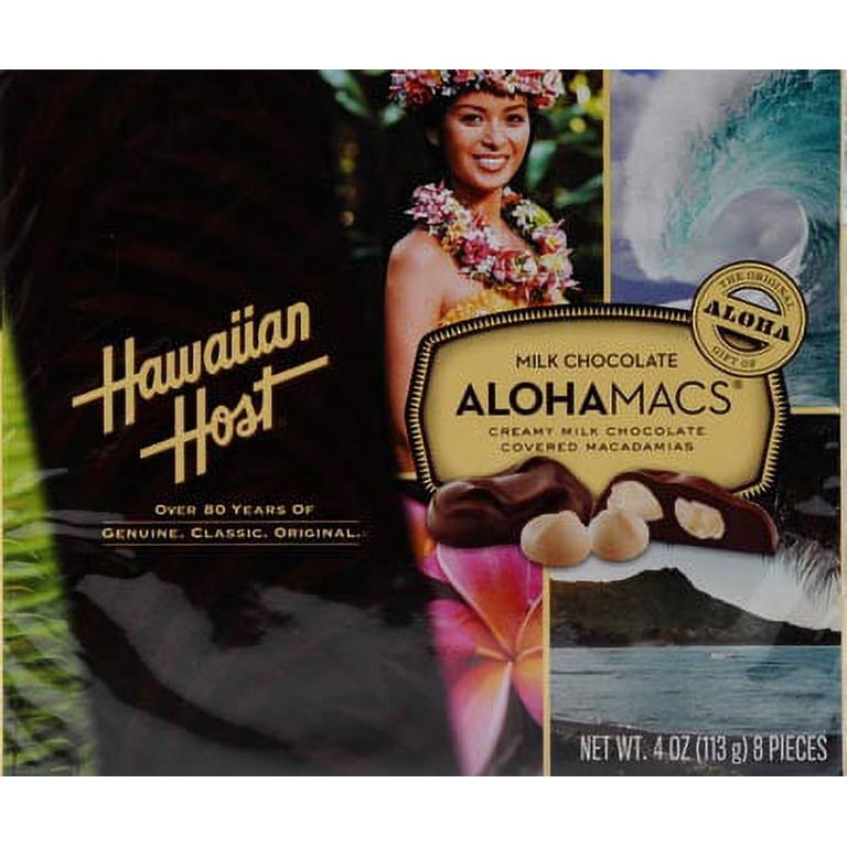 Hawaiian Host Alohamacs Milk Chocolate, 4 oz. - Walmart.com