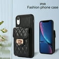 thumbnail image 4 of Nalacover Crossbody Wallet Case for iPhone XR, [6 Card Slots] Leather Purse Phone Case Luxury Buckle Closure Card Holder Shoulder Strap Handbag Case Women For iPhone XR, Black, 4 of 11