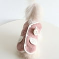 thumbnail image 4 of Cute XS-XL Warm Sheep Pattern for Small, Medium Dog Soft Dog Supplies Pet Winter Coat Puppy Vest Cat Costume PINK L, 4 of 8
