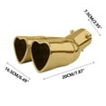 thumbnail image 3 of Naittoop Car Modified Tail Throat Love Tail Throat Out Of Two Double Pipe Heart-shaped Exhaust Pipe, 3 of 5