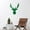 Green, variant on Chic Holiday Deer Outline Vinyl Wall Art Decal - 30" x 22.5" Decoration Vinyl Sticker - Black