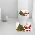 thumbnail image 6 of Kumdkd Christmas Bathroom Rug Set | U-Shaped Floor Mat & Toilet Cover | Non-Slip & Ultra-Soft | Festive Tree Design | Machine Washable | Perfect Holiday Gift‌, 6 of 6