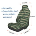 thumbnail image 2 of Picia Jungle Green Camo USA Flag Print Waterproof Sweating Car Seat Cover for Post Gym Workout, Running, Beach and Hiking, Universal Fit Anti-Slip Bucket Seat Protector, 2 of 4