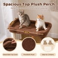 thumbnail image 4 of PAWZ Road 35"Wood Cat Tree with Scratching Posts for Small Cats, Large Platforms,Large Perches, Multi-Level Cat Tower, 4 of 10