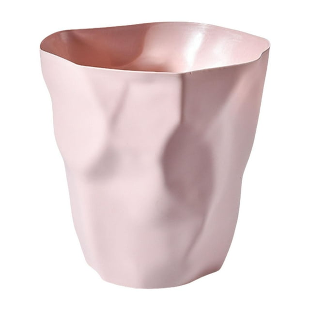 Cubo de basura Cubo de basura sin tapa Cesto de basura decorativo para el hogar Cubo de basura para rosa