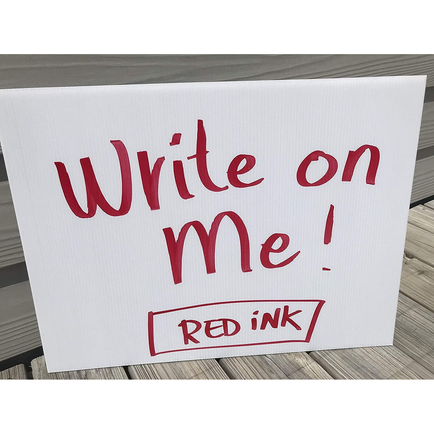 Yard Signs 100 Sign (White) 18x24 inch x 4 mm Corrugated Plastic Sign Board, Bundle 100 Signs 18x24 Flute 18'' Ship Same Day (100Signs18x24)