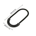 thumbnail image 1 of Black Zipper Pulls, 10pcs Plastic  Black Zipper Pulls Cord Rope Clip Buckle with Non Slip Textured Grip for Clothing Bag Accessory, 1 of 8