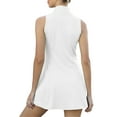 thumbnail image 6 of Women's Golf Tennis Dress with Shorts Sleeveless Stretchy Moisture Wicking Sport Workout Athletic Dress with 2 Pockets, 6 of 6