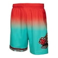 thumbnail image 2 of Men's Mitchell & Ness Red/Teal Vancouver Grizzlies 1996/97 Hardwood Classics Fadeaway Reload 3.0 Swingman Shorts, 2 of 4