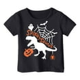 thumbnail image 3 of SonxaHe Toddler Boy's T Shirt Halloween Graphic Short Sleeve Tee Children Party Loose T-Shirt Black,Sized 2-3, 3 of 3