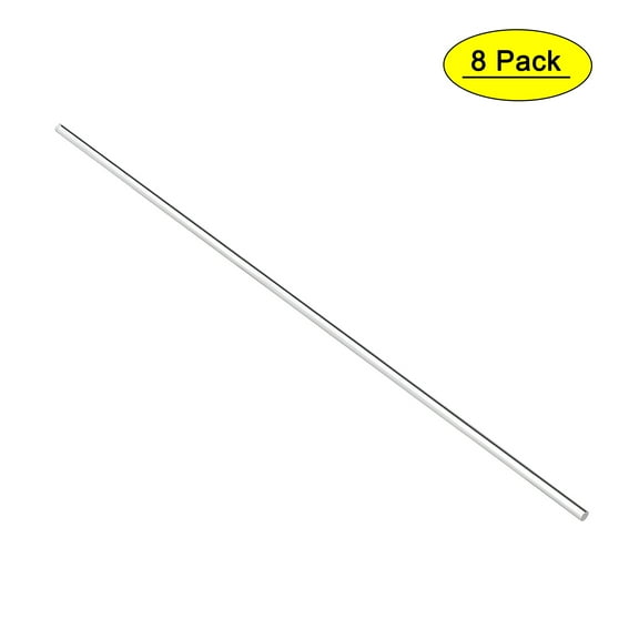 Unique Bargains 3mmx247mm Clear Solid Acrylic Round Rod Bar 8pcs